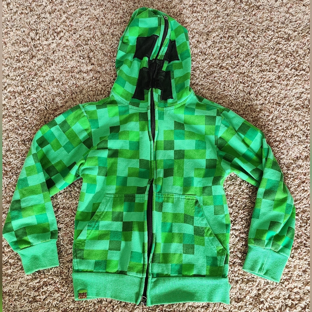 Minecraft hoodie - Sz 7/8